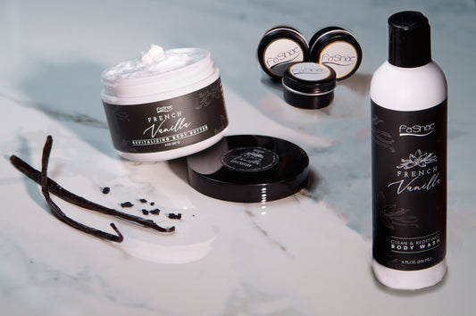 FRENCH VANILLA BEAUTY AND CANDLE GIFT SET